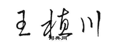 骆恒光王植川草书个性签名怎么写