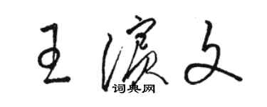 骆恒光王滨文草书个性签名怎么写