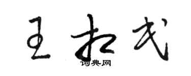 骆恒光王相民草书个性签名怎么写