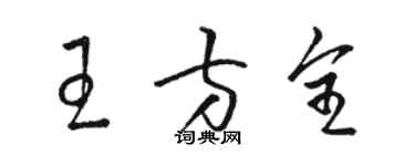 骆恒光王方全草书个性签名怎么写