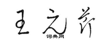 骆恒光王元芹草书个性签名怎么写