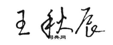 骆恒光王秋辰草书个性签名怎么写
