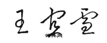 骆恒光王宜雪草书个性签名怎么写