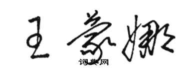 骆恒光王蒙娜草书个性签名怎么写
