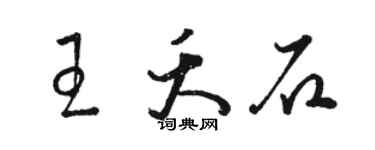 骆恒光王夭石草书个性签名怎么写