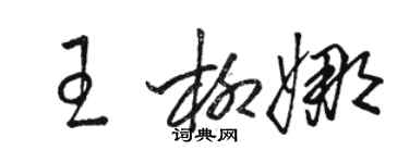 骆恒光王柳娜草书个性签名怎么写
