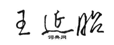 骆恒光王延昭草书个性签名怎么写