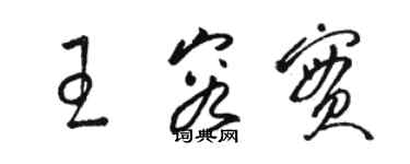 骆恒光王容实草书个性签名怎么写