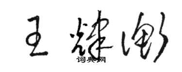 骆恒光王辉衡草书个性签名怎么写