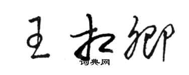 骆恒光王相卿草书个性签名怎么写