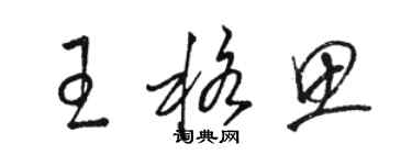 骆恒光王格思草书个性签名怎么写