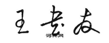 骆恒光王书友草书个性签名怎么写
