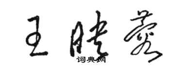 骆恒光王映蓉草书个性签名怎么写