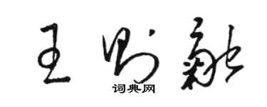 骆恒光王则融草书个性签名怎么写