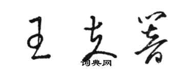 骆恒光王夫响草书个性签名怎么写