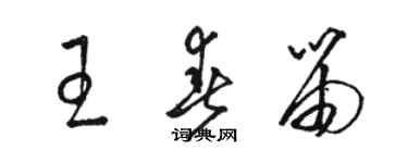 骆恒光王春笛草书个性签名怎么写