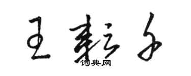 骆恒光王耘千草书个性签名怎么写