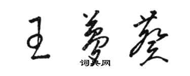 骆恒光王梦葵草书个性签名怎么写
