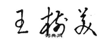 骆恒光王树美草书个性签名怎么写
