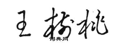 骆恒光王树桃草书个性签名怎么写