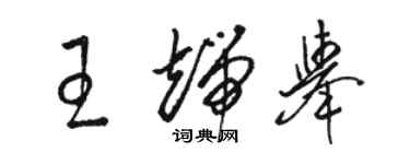 骆恒光王端举草书个性签名怎么写