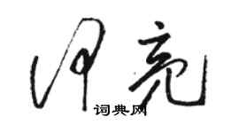骆恒光何亮草书个性签名怎么写