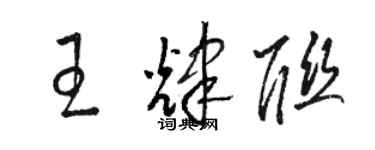 骆恒光王辉联草书个性签名怎么写