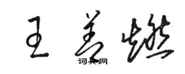 骆恒光王善燃草书个性签名怎么写