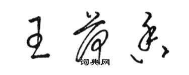 骆恒光王荷香草书个性签名怎么写