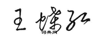 骆恒光王蝶红草书个性签名怎么写
