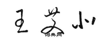 骆恒光王艾北草书个性签名怎么写