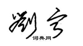 朱锡荣刘宁草书个性签名怎么写