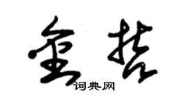 朱锡荣金哲草书个性签名怎么写