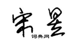 朱锡荣宋昱草书个性签名怎么写
