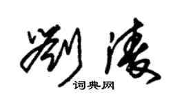 朱锡荣刘凌草书个性签名怎么写