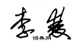 朱锡荣李双草书个性签名怎么写