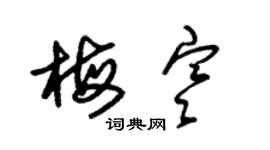 朱锡荣梅寒草书个性签名怎么写