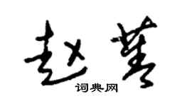 朱锡荣赵菁草书个性签名怎么写