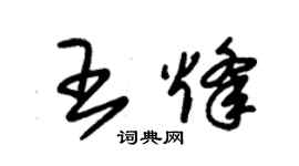 朱锡荣王烽草书个性签名怎么写