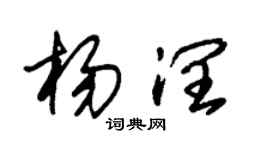朱锡荣杨润草书个性签名怎么写