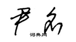 朱锡荣尹名草书个性签名怎么写