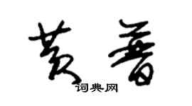 朱锡荣黄普草书个性签名怎么写
