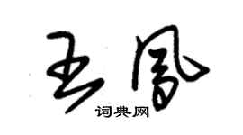 朱锡荣王凤草书个性签名怎么写