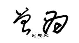 朱锡荣曾为草书个性签名怎么写