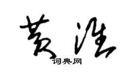 朱锡荣黄淮草书个性签名怎么写