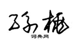 朱锡荣孙桃草书个性签名怎么写