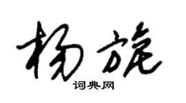 朱锡荣杨旎草书个性签名怎么写