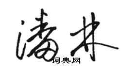骆恒光潘林草书个性签名怎么写