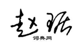 朱锡荣赵琚草书个性签名怎么写