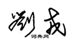朱锡荣刘戎草书个性签名怎么写